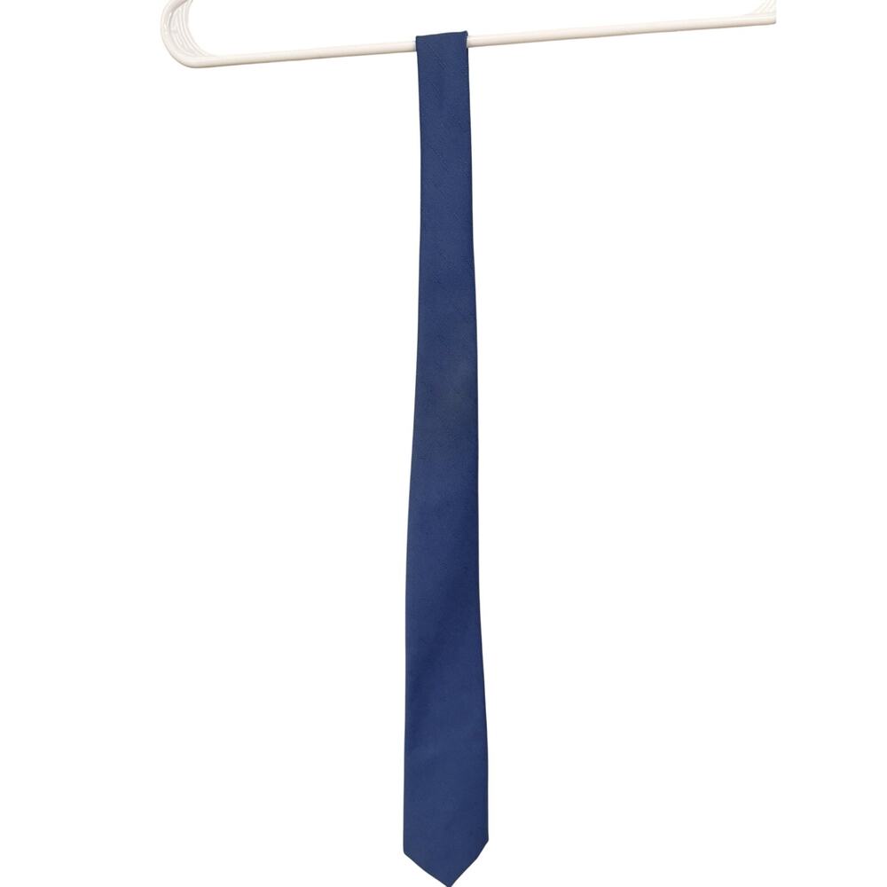 Vintage House of Alden Blue Textured Neck Tie Retro Business Formal Polyester